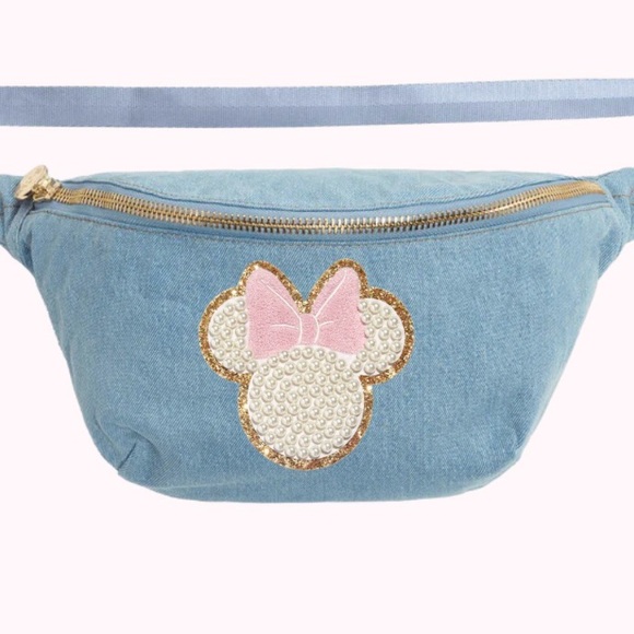 Stoney Clover Jumbo Denim Fanny with Large Minnie Patch - Picture 1 of 5